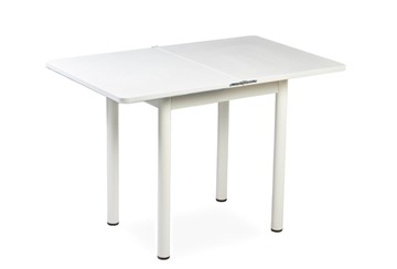 Кухонный пристенный стол СПА-02 СТФ, белый/фотопечать ромашки/опоры белый в Стерлитамаке - предосмотр 1