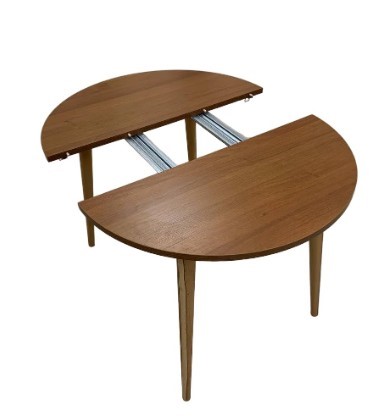 Обеденный круглый раздвижной стол Орех Гварнери д. 90 см ЛДСП в Стерлитамаке - изображение 5
