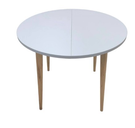 Кухонный раздвижной круглый стол Серый камень 90*90 см ЛДСП в Стерлитамаке - изображение 2