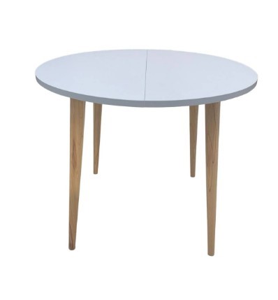 Кухонный раздвижной круглый стол Серый камень 90*90 см ЛДСП в Стерлитамаке - изображение 3