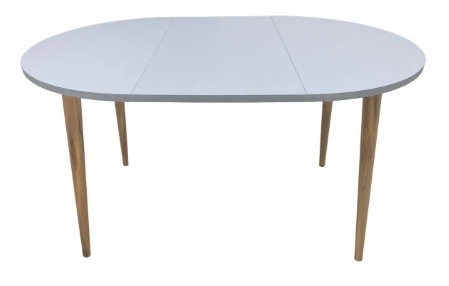 Кухонный раздвижной круглый стол Серый камень 90*90 см ЛДСП в Стерлитамаке - изображение 9