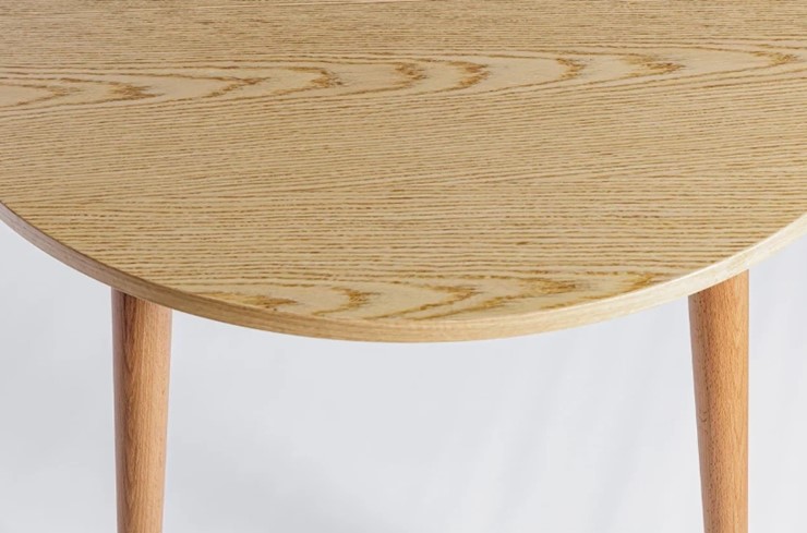 Обеденный круглый раздвижной стол Шпон Дуба 677 С д. 100 см МДФ в Стерлитамаке - изображение 18