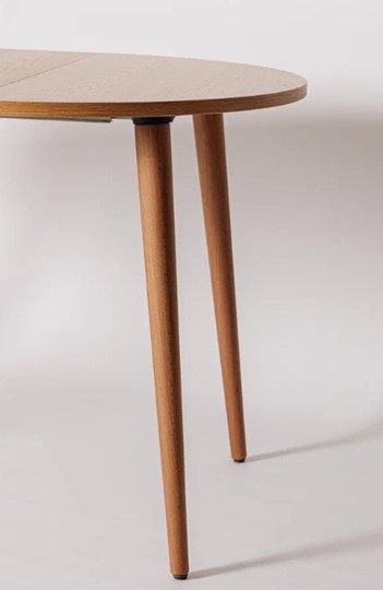 Обеденный круглый раздвижной стол Шпон Дуба 677 С д. 100 см МДФ в Стерлитамаке - изображение 20