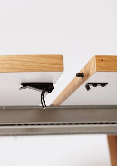 Кухонный раздвижной круглый стол Шпон Дуба  677 С д. 90 см МДФ в Стерлитамаке - изображение 9