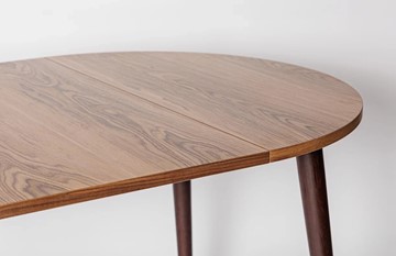 Кухонный стол круглый Шпон Ореха д. 100 см МДФ светлый орех в Салавате - предосмотр 17