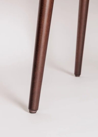 Кухонный раздвижной круглый стол Шпон Ореха д. 100 см МДФ ножки орех в Стерлитамаке - изображение 5