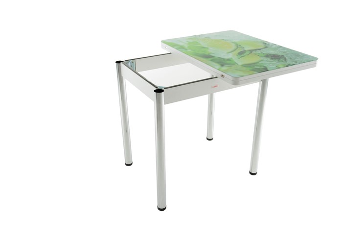 Раздвижной стол Бари дерево №8 (стекло белое/белый) в Стерлитамаке - изображение 2