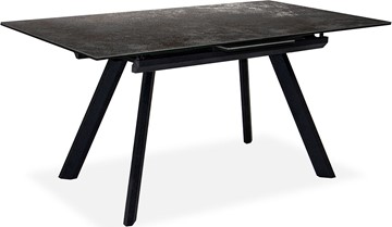 Кухонный стол раскладной Бордо 1CQ 140х85 (Oxide Nero/Графит) в Стерлитамаке - предосмотр