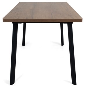 Кухонный раздвижной стол Дали-1L(ноги черные, дуб табако) в Стерлитамаке - предосмотр 2