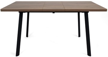 Кухонный стол раздвижной Дали-2L(ноги черные, дуб табако) в Стерлитамаке - предосмотр 5