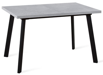 Кухонный стол раздвижной Dikline HB120 Бетон/ножки черные в Уфе