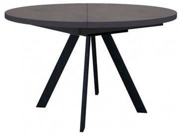 Кухонный стол раздвижной Dikline RD120 Хромикс бронза/ножки черные в Уфе