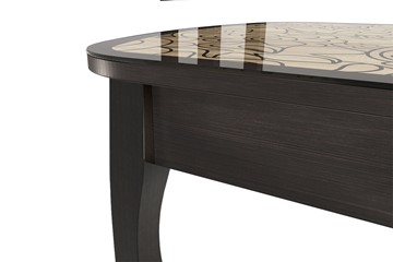 Кухонный раздвижной стол Экстра 2 цвет венге-арабика (1000х600х745) в Салавате - предосмотр 1