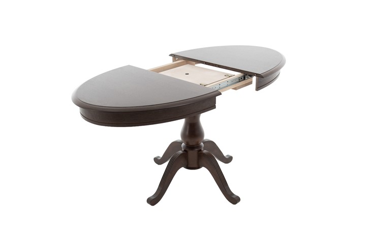 Кухонный стол раздвижной Фабрицио-1 исп. Эллипс, Тон 9 Покраска + патина с прорисовкой (на столешнице) в Уфе - изображение 2