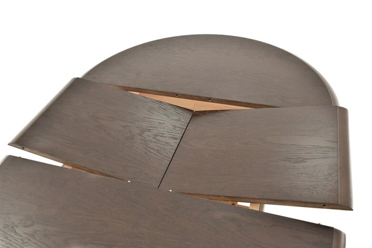 Кухонный стол раскладной Фабрицио-1 Круг 900, (Тон 7 - Орех тёмный) Морилка/Эмаль в Уфе - изображение 14