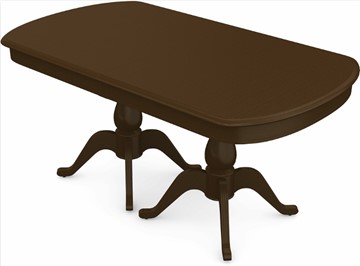 Обеденный раздвижной стол Фабрицио-2 исп. Мыло большой 2 вставки, Тон 4 Покраска + патина (в местах фрезеровки) в Стерлитамаке
