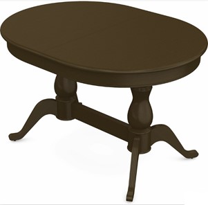 Кухонный стол раскладной Фабрицио-2 исп. Овал 1200, Тон 5 Покраска + патина с прорисовкой (на столешнице) в Стерлитамаке