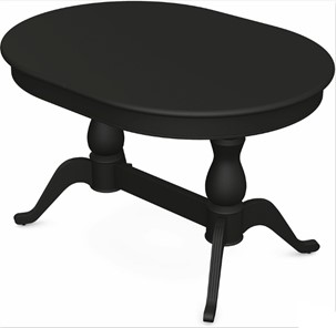 Кухонный раздвижной стол Фабрицио-2 исп. Овал 1600, Тон 12 Покраска + патина с прорисовкой (на столешнице) в Стерлитамаке