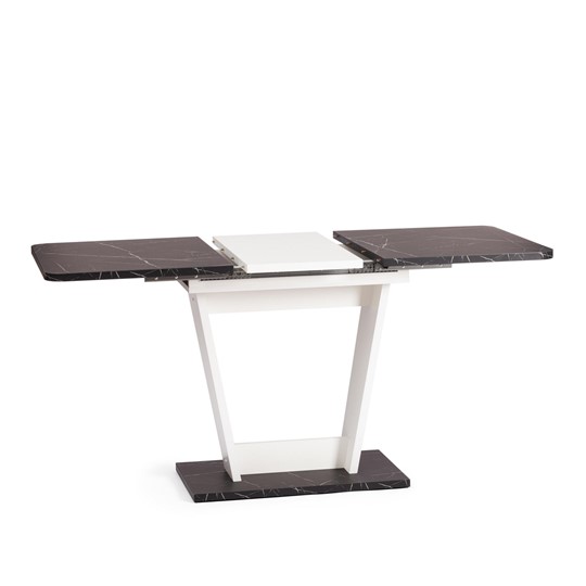 Раздвижной стол FOX, ЛДСП, 68.6x110-145x75 см, Мрамор черный/Белый, арт.21177 в Стерлитамаке - изображение 6
