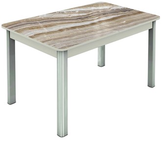 Кухонный стол раздвижной Гамбург исп. 1, ноги метал. крашеные №23 (Exclusive h041/белый) в Стерлитамаке