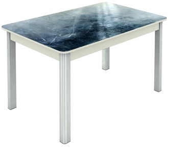Обеденный раздвижной стол Гамбург исп. 1, ноги метал. крашеные №23 (Exclusive h158/белый) в Стерлитамаке