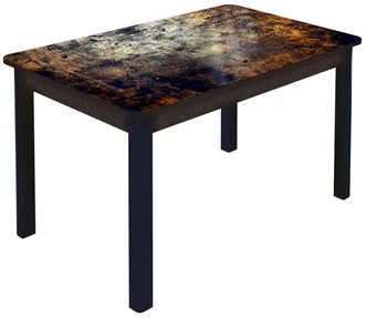 Кухонный стол раскладной Гамбург Мини, ноги метал. крашеные №23 (Exclusive h103/венге) в Салавате
