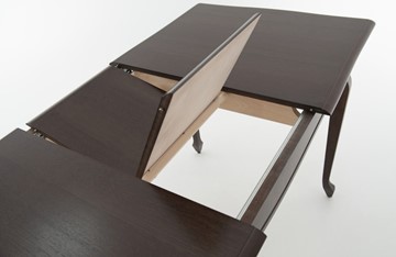 Кухонный раздвижной стол Кабриоль 1200х800, тон 11 (Морилка/Эмаль) в Стерлитамаке - предосмотр 5