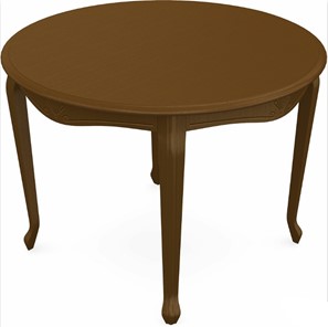 Раздвижной стол Кабриоль исп. Круг 1250, тон 2 Покраска + патина с прорисовкой (на столешнице) в Стерлитамаке