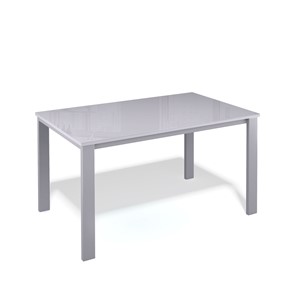 Обеденный раздвижной стол Kenner LL1200 серый/стекло серое глянец в Стерлитамаке