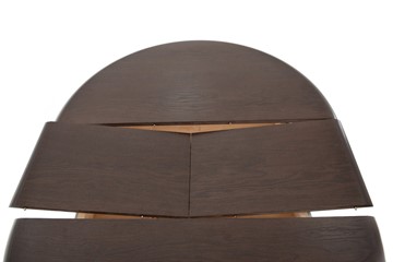 Кухонный стол раздвижной Леонардо-1 исп. Круг 1000, тон 10 (Морилка/Эмаль) в Стерлитамаке - предосмотр 5