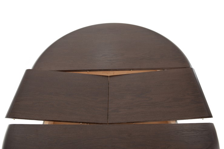 Кухонный раздвижной стол Леонардо-1 исп. Круг 1000, тон 4 (Морилка/Эмаль) в Стерлитамаке - изображение 5