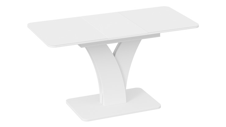 Обеденный раздвижной стол Люксембург тип 2 (Белый/Стекло белое матовое) в Стерлитамаке - изображение 1