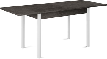 Кухонный раздвижной стол Милан-2 EVO, ноги белые, серый камень в Уфе - предосмотр 1