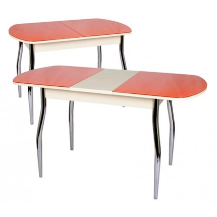 Раздвижной стол Милан со стеклом, СРП С-200, 110 (140)x70x75 в Стерлитамаке - изображение