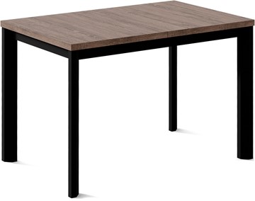 Кухонный стол раскладной Нагано-1L (ноги черные, дуб табако) в Уфе