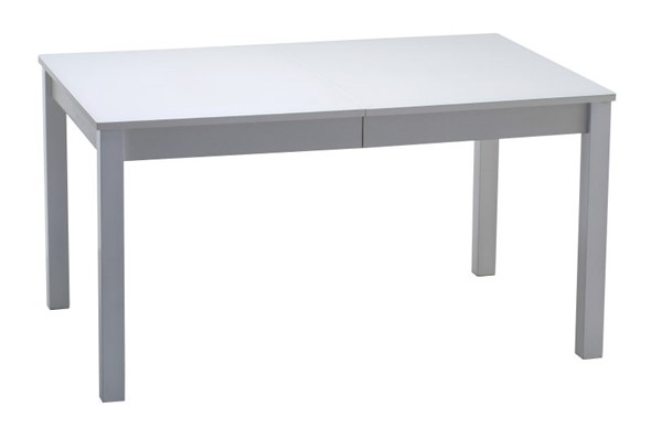 Кухонный раскладной стол Нагано-2 стекло белое opti (хром-лак) в Стерлитамаке - изображение