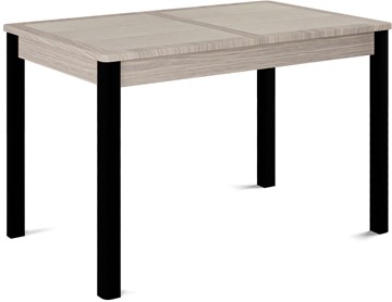 Раздвижной стол Ницца-1 ПЛ (ноги черные, плитка бежевая/лофт) в Стерлитамаке