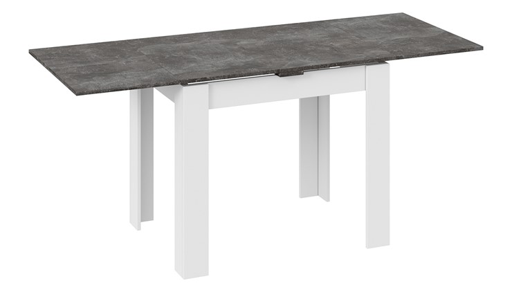 Кухонный стол раздвижной Промо тип 3 (Белый/Ателье темный) в Салавате - изображение 1