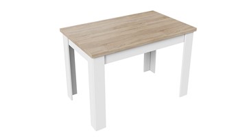 Кухонный раздвижной стол Промо тип 4 (Белый/Дуб сонома светлый) в Стерлитамаке - предосмотр