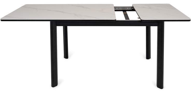 Кухонный стол раскладной Римини-мини С, 90х65 (+40) керамика Black Marble (черный) в Стерлитамаке - изображение 3