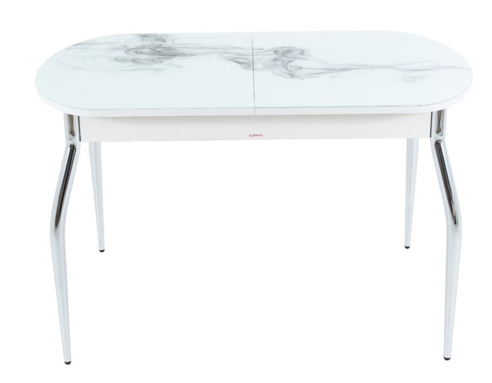 Кухонный раскладной стол Ривьера исп.1 ноги метал. крашеные №24 Фотопечать (Цветы №16) в Стерлитамаке - изображение 6