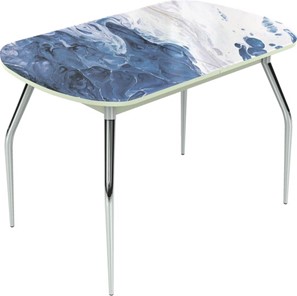 Кухонный раскладной стол Ривьера исп.2 ноги метал. крашеные №24 Фотопечать (Вода №11) в Стерлитамаке