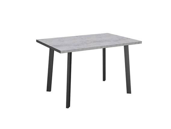 Раздвижной стол Робин, опоры прямые, цемент светлый в Стерлитамаке - изображение