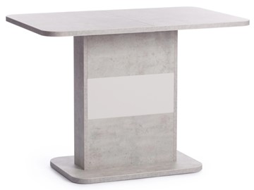Кухонный раскладной стол SMART ЛДСП, 105-140x68,6x75 Белый бетон/Белый арт.18993 в Стерлитамаке