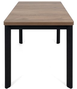 Раздвижной стол Токио-2L (ноги металлические черные, дуб табако) в Стерлитамаке - предосмотр 2