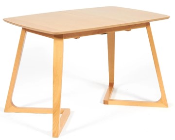 Раскладной стол VAKU (Ваку) бук/мдф 80x120+40x75, Натуральный бук арт.13987 в Стерлитамаке