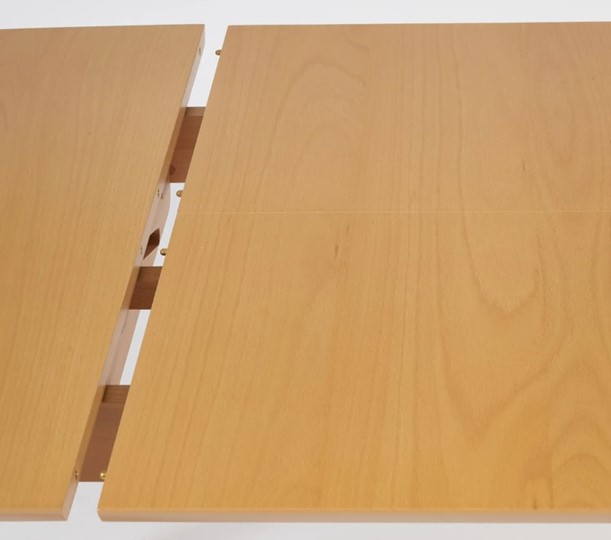 Обеденный раздвижной стол VAKU (Ваку) бук/мдф 80x120+40x75, Натуральный бук арт.13987 в Стерлитамаке - изображение 4