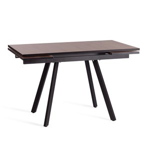 Кухонный раздвижной стол VIGO ЛДСП/HPL/металл,120x80x30х30х75 см, Дуб Вотан/чёрный арт.20622 в Стерлитамаке