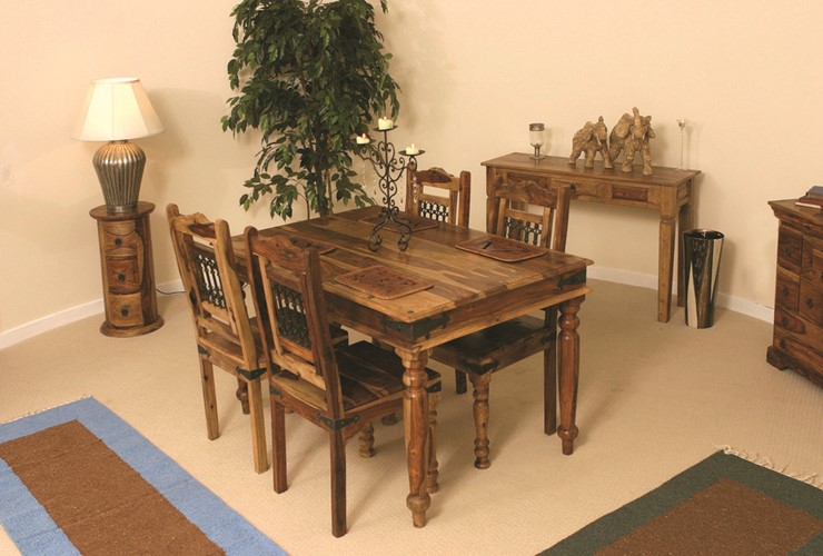 Кухонный обеденный стол Бомбей 0390-135 палисандр, 135*90*76, натуральный (natural) арт.11676 в Стерлитамаке - изображение 5