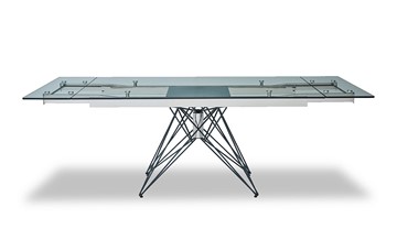 Кухонный стол раскладной T-041 (140) прозрачный в Стерлитамаке - предосмотр 1